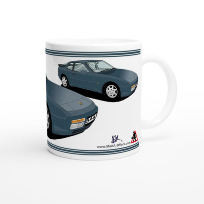 Porsche 944 MK2 in Blue Art Mug