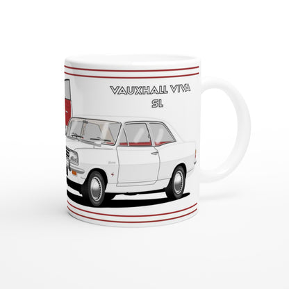 Vauxhall Viva HB SL in White Car Mug