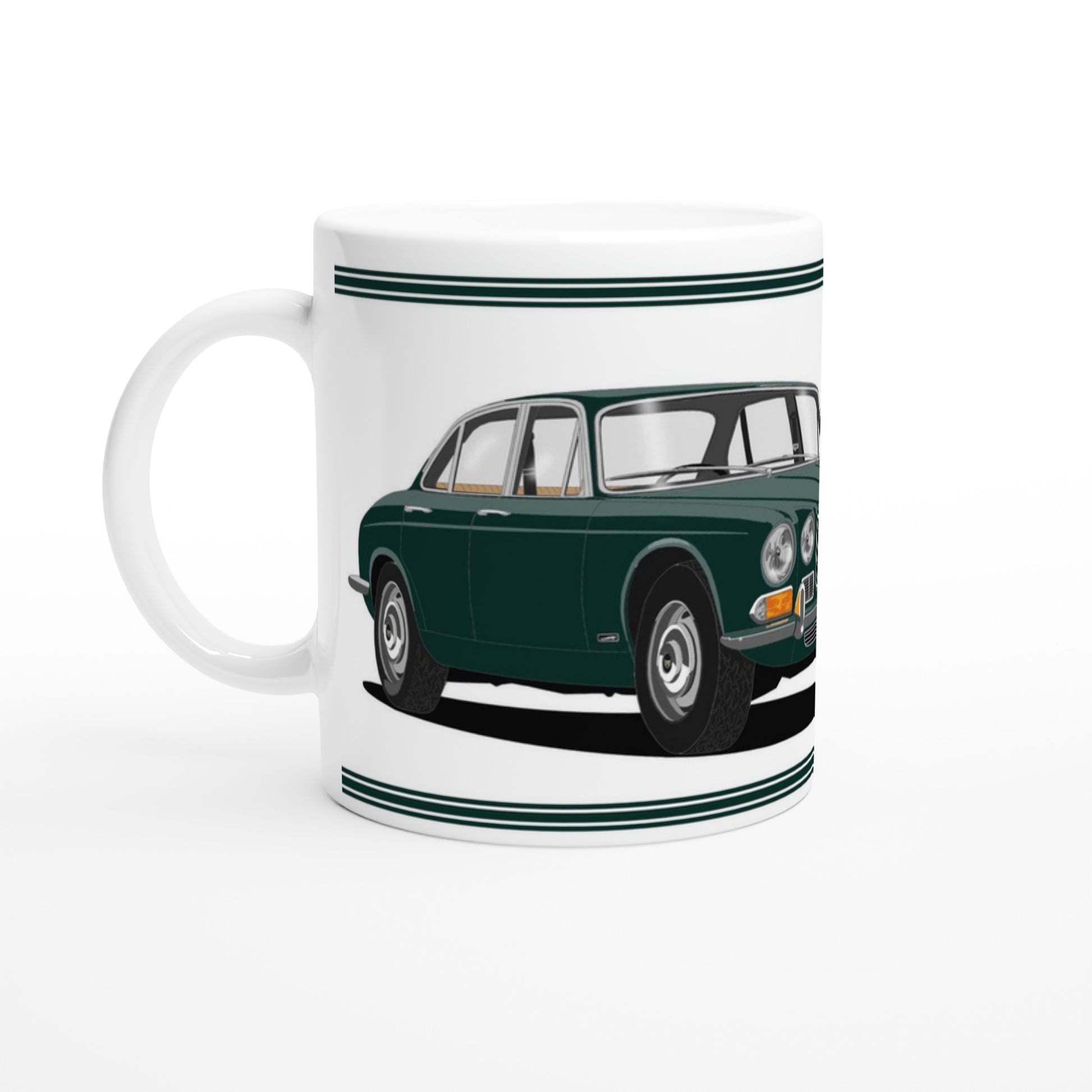 Jaguar XJ12 Mk1 in Dark-Green Art Mug