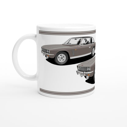 Jensen Interceptor Mk3 Coupe in Grey Art Mug