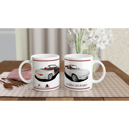 Mazda MX-5 Harvard in Silver Art Mug