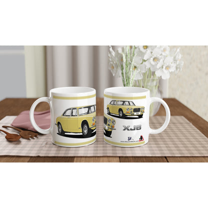 Jaguar XJ6 Mk1 in Yellow Art Mug