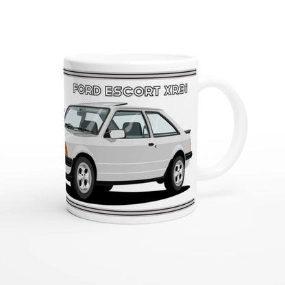 Ford Escort Mk3 XR3i in Silver Art Mug