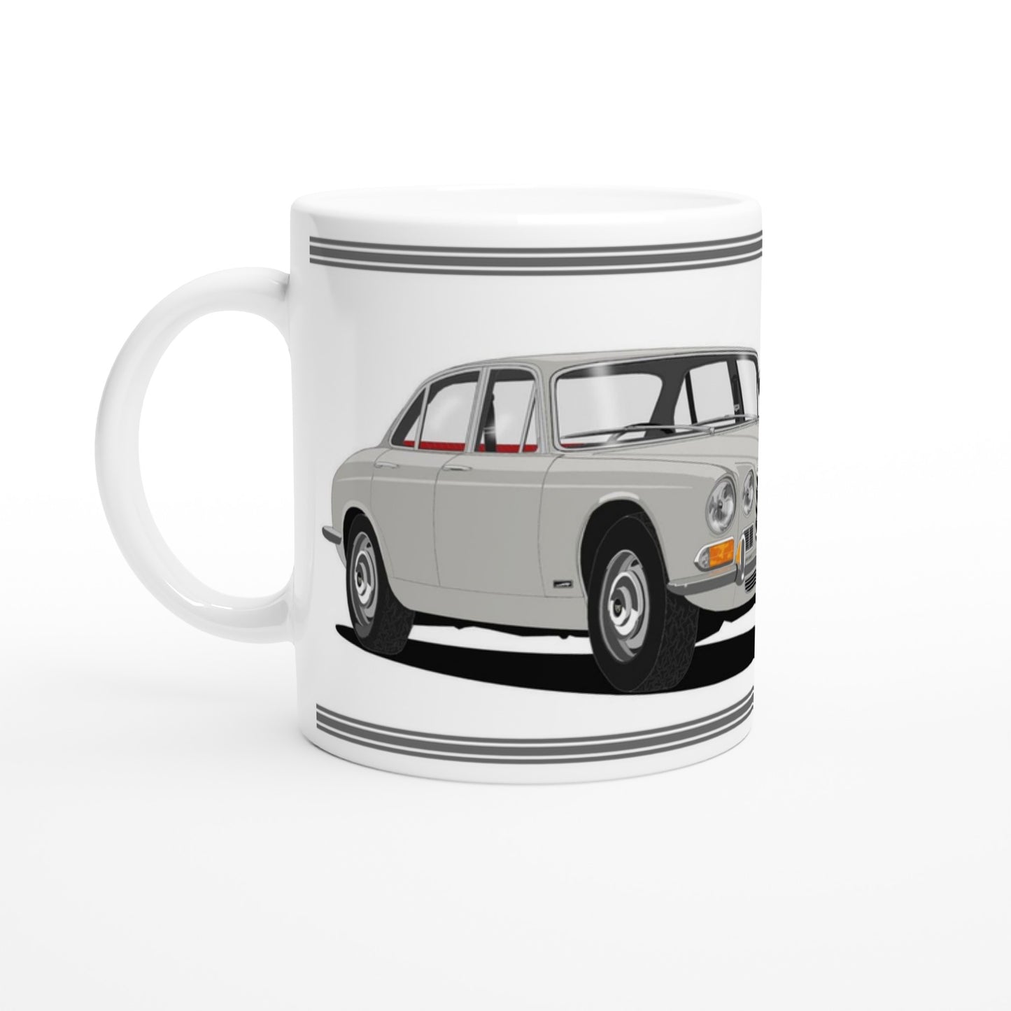 Jaguar XJ12 Mk1 in Grey Art Mug