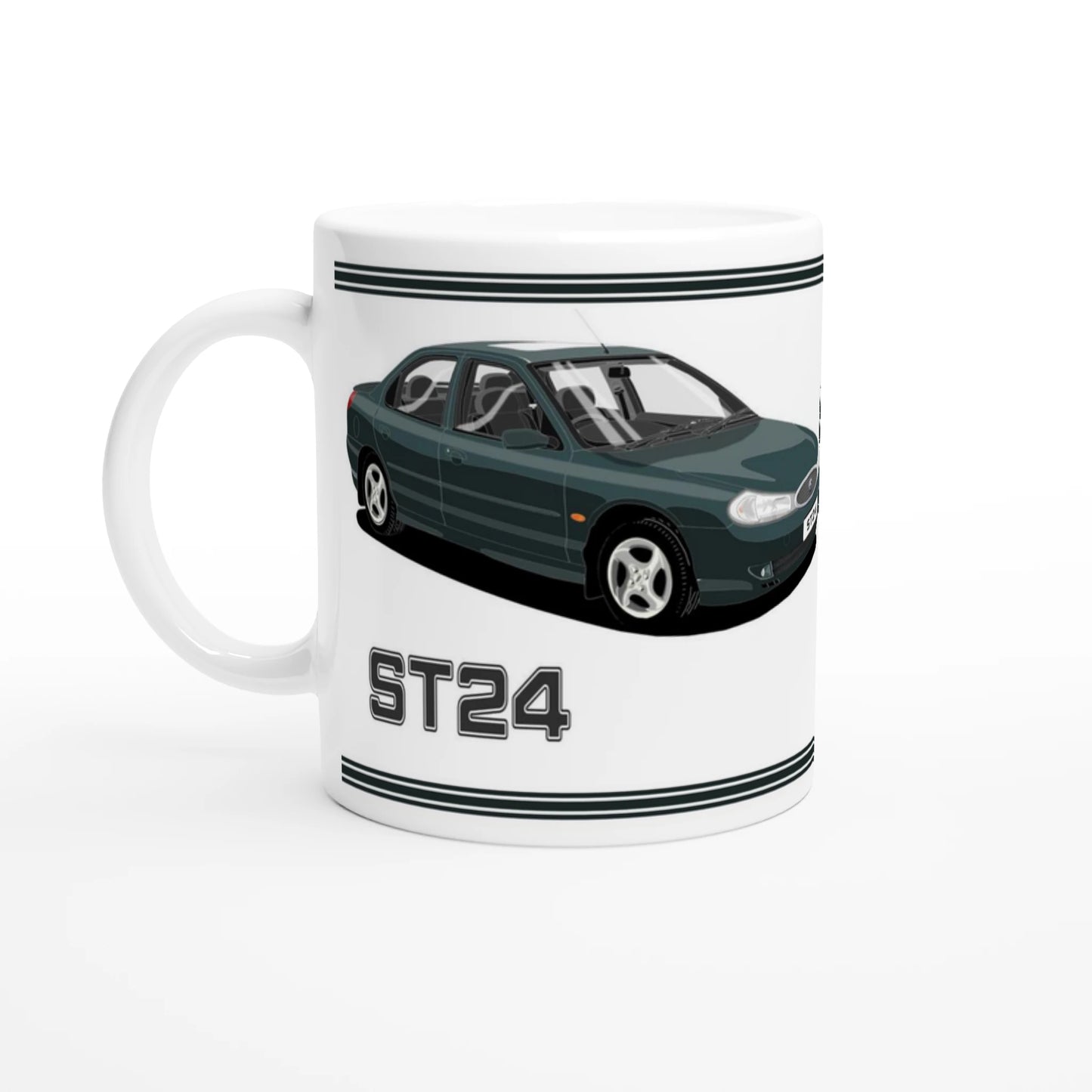 Ford Mondeo ST24 Saloon in Green Art Mug