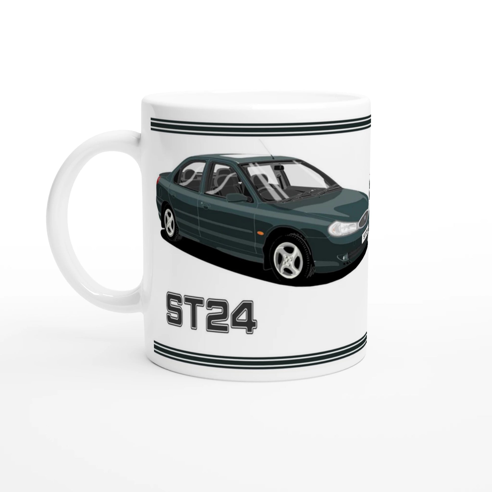 Ford Mondeo ST24 Saloon in Green Art Mug