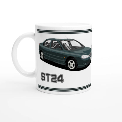Ford Mondeo ST24 Saloon in Green Art Mug