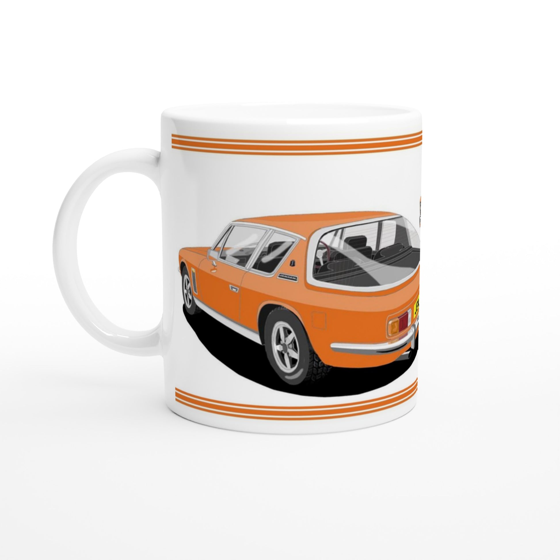 Jensen Interceptor Mk3 in Orange Art Mug