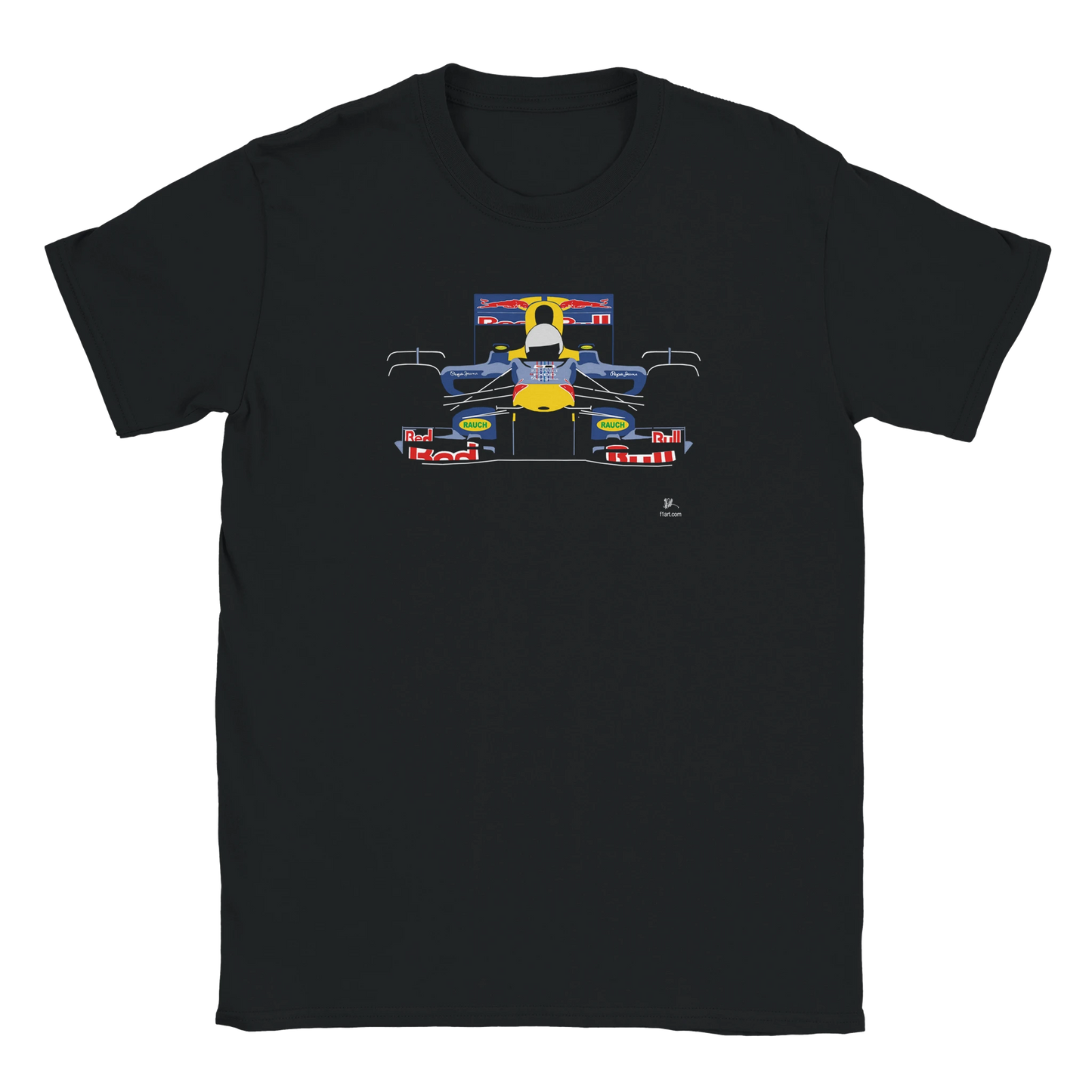 F1 Motor Racing Red Bull RB6 Vettel T Shirt