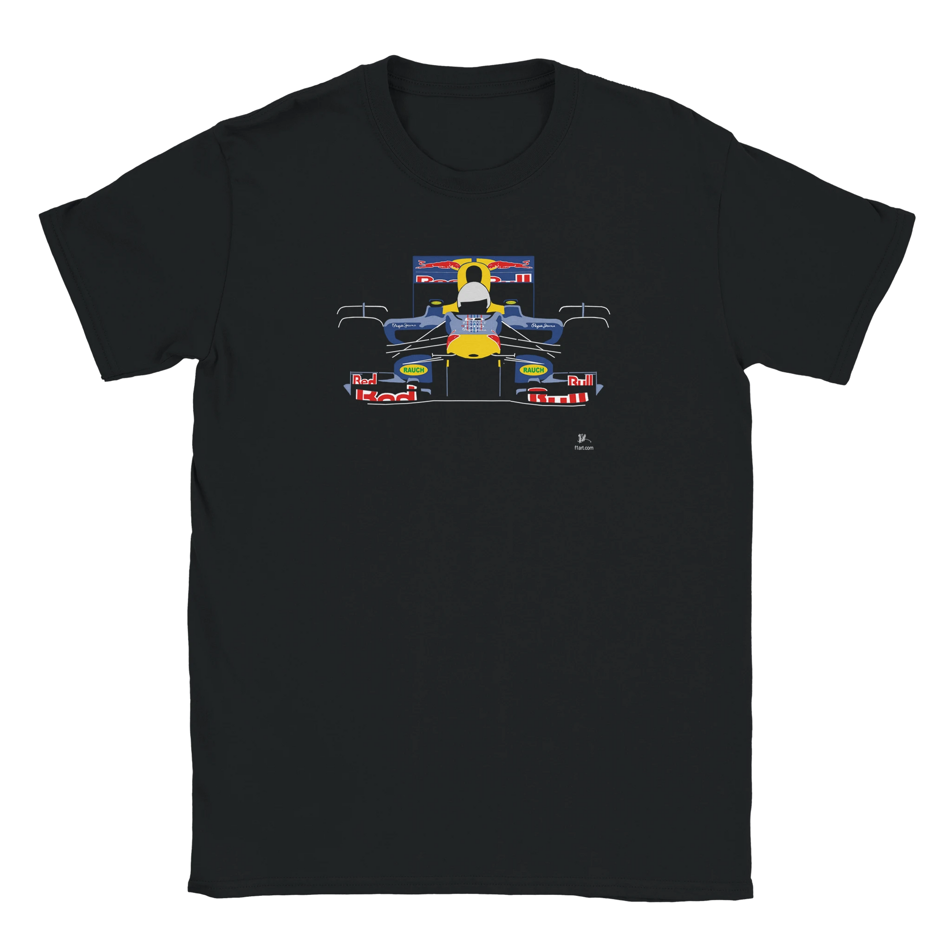 F1 Motor Racing Red Bull RB6 Vettel T Shirt