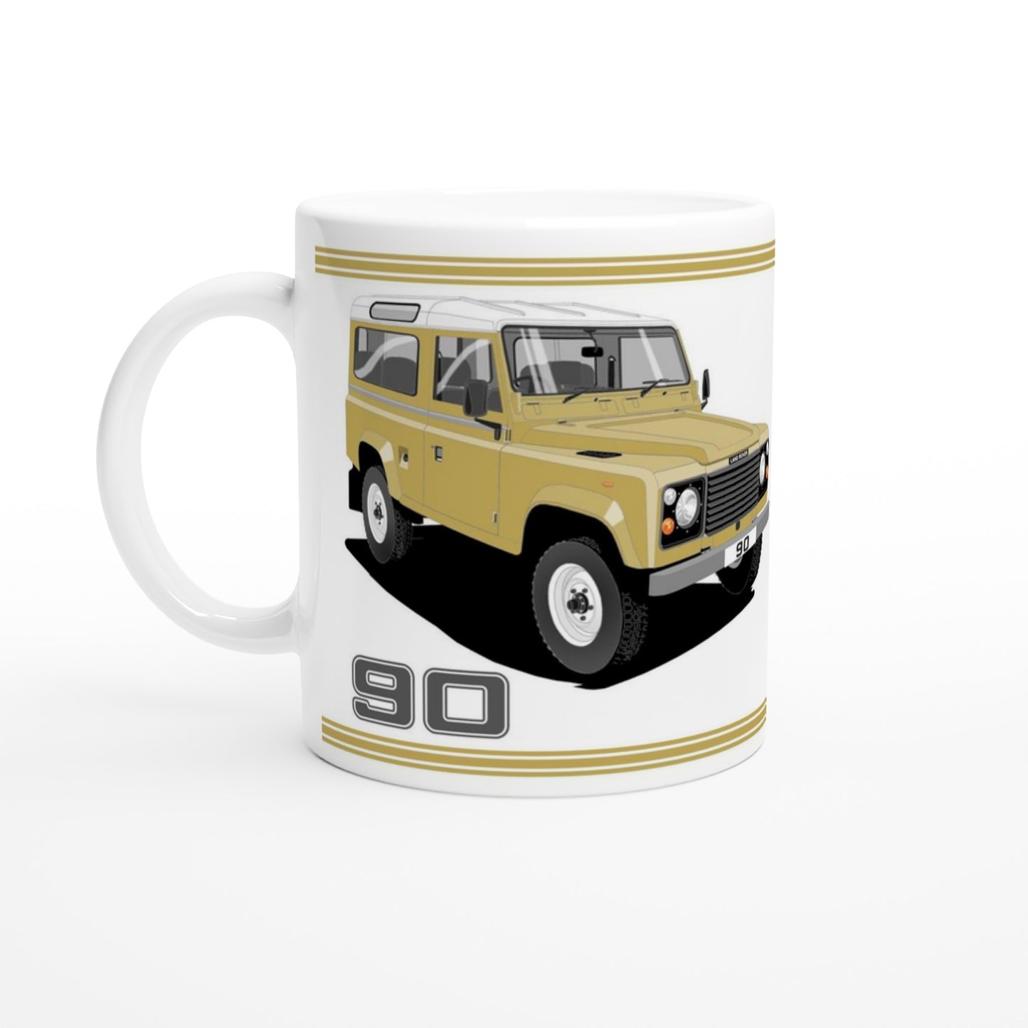 Land Rover 90 7 seater in Brown  Art Mug