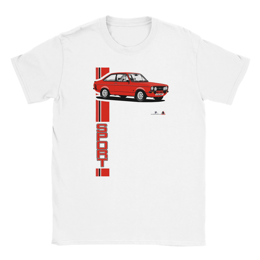Ford Escort Mk2 1600 Sport in Red T Shirt