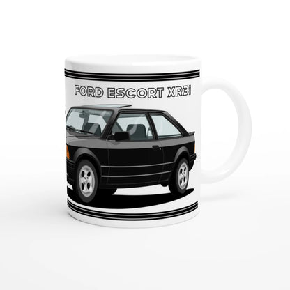 Ford Escort Mk3 XR3i in Black Art Mug