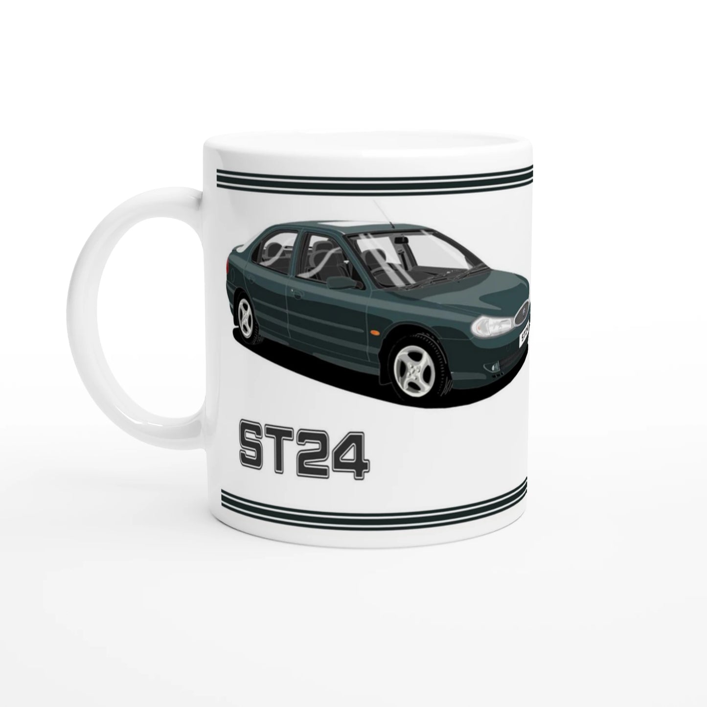Ford Mondeo ST24 Hatchback in Green Art Mug
