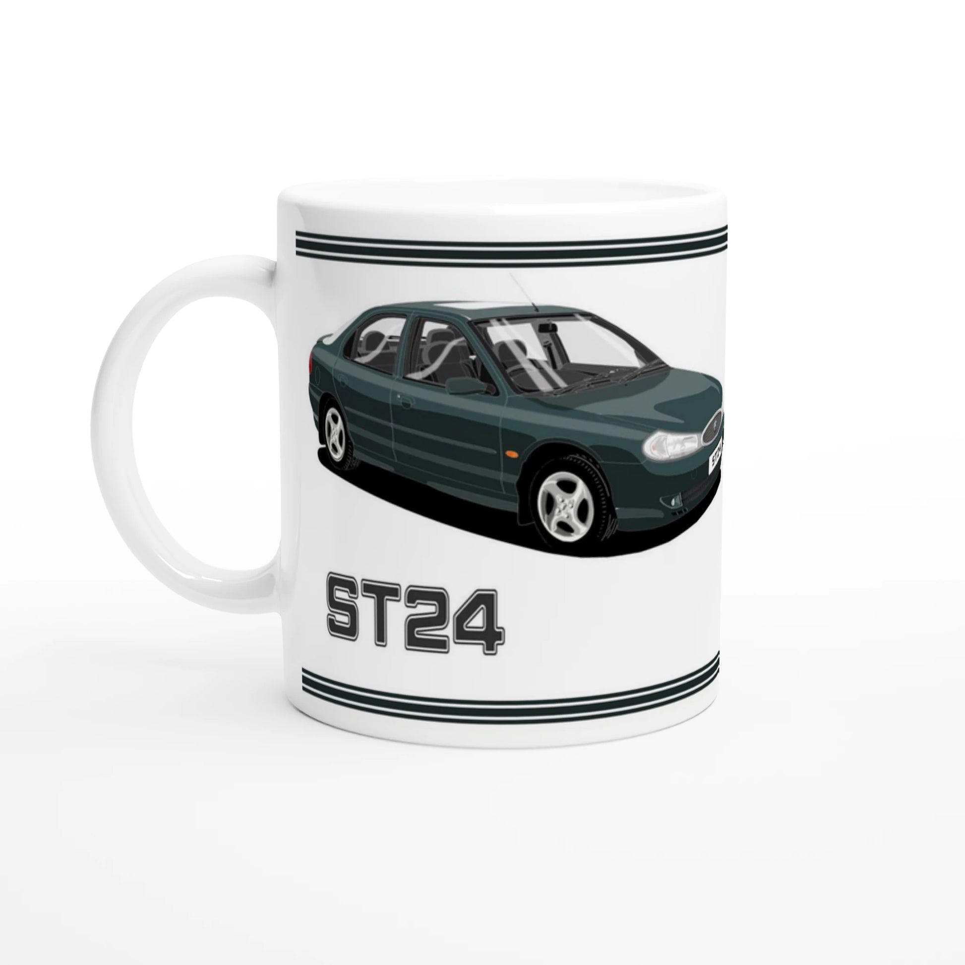 Ford Mondeo ST24 Hatchback in Green Art Mug