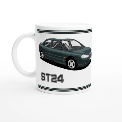 Ford Mondeo ST24 Hatchback in Green Art Mug