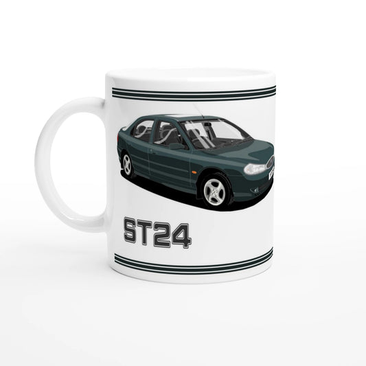 Ford Mondeo ST24 Hatchback in Green Art Mug