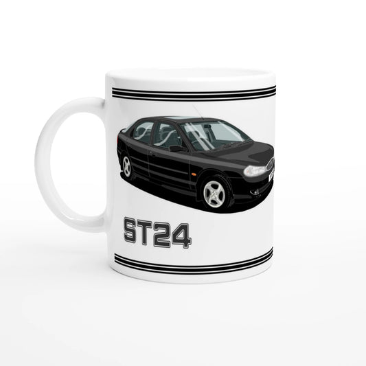 Ford Mondeo ST24 Hatchback in Black Art Mug