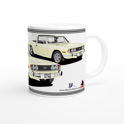 Triumph Stag Jasmine and Black Car Mug - Federal