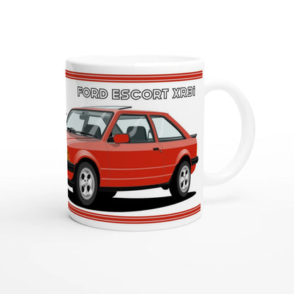 Ford Escort Mk3 XR3i in Red Art Mug
