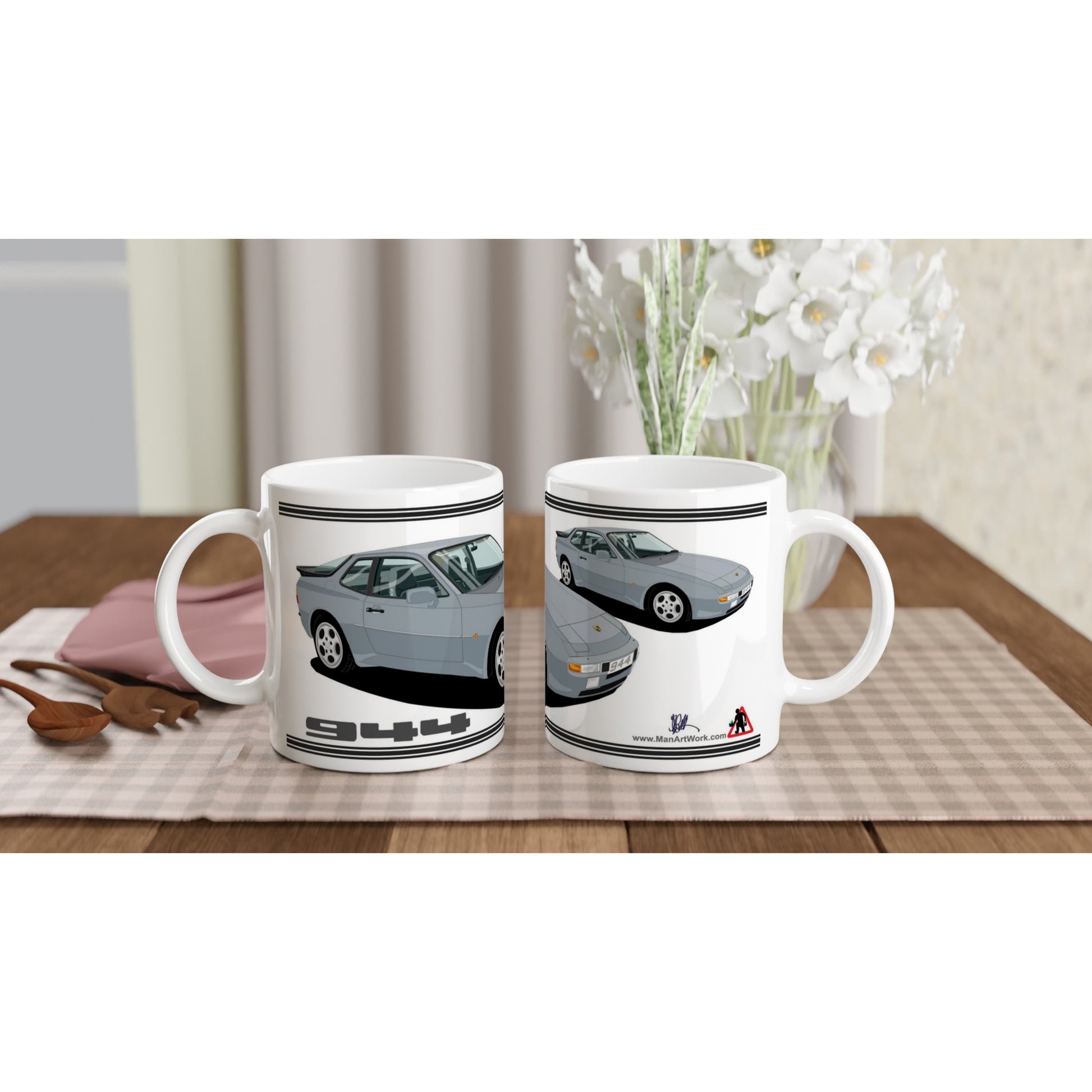 Porsche 944 Mk1 in Grey Art Mug