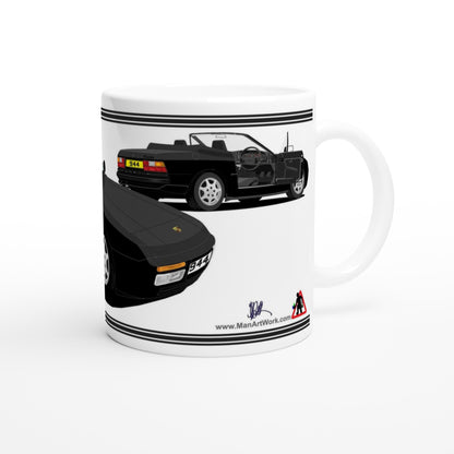 Porsche 944 MK2 Cabriolet in Black Art Mug