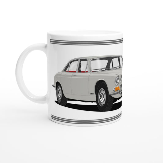 Jaguar XJ6 Mk1 in Grey Art Mug