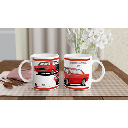 Vauxhall Viva HB GT in Red & Orange Car Mug