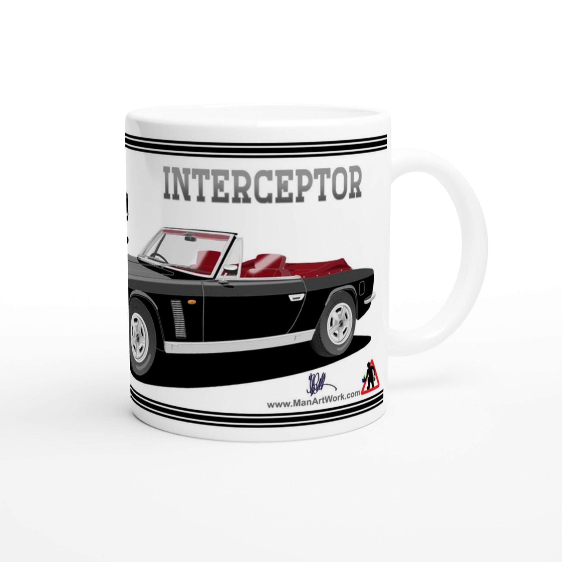 Jensen Interceptor Mk3 Convertible in Black Art Mug