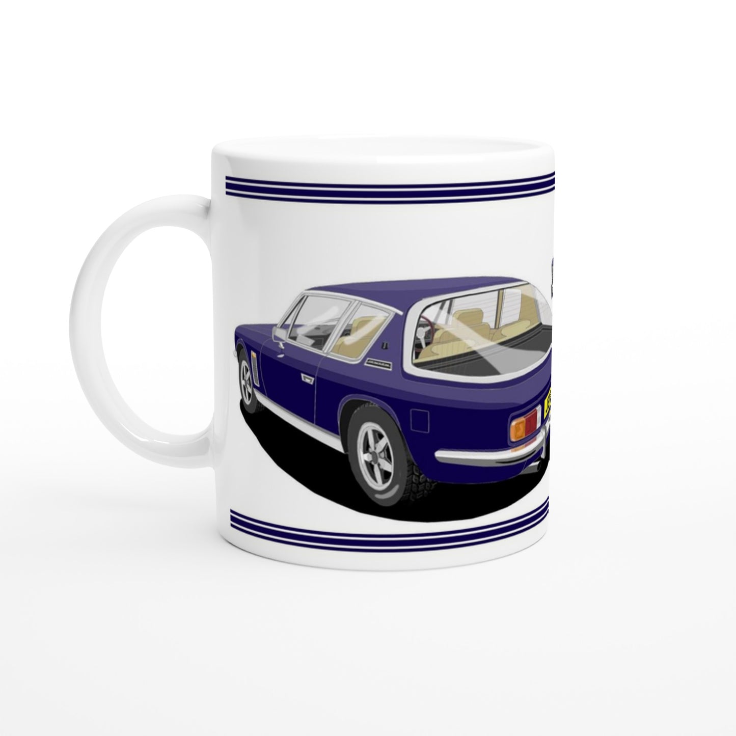 Jensen Interceptor Mk3 in Blue & Beige Art Mug