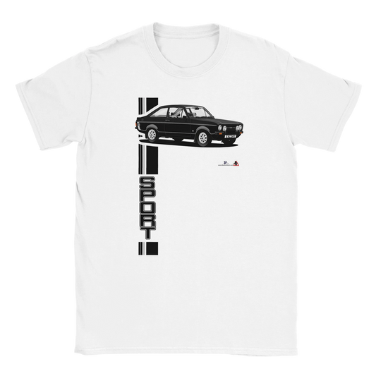 Ford Escort Mk2 1600 Sport in Black T Shirt