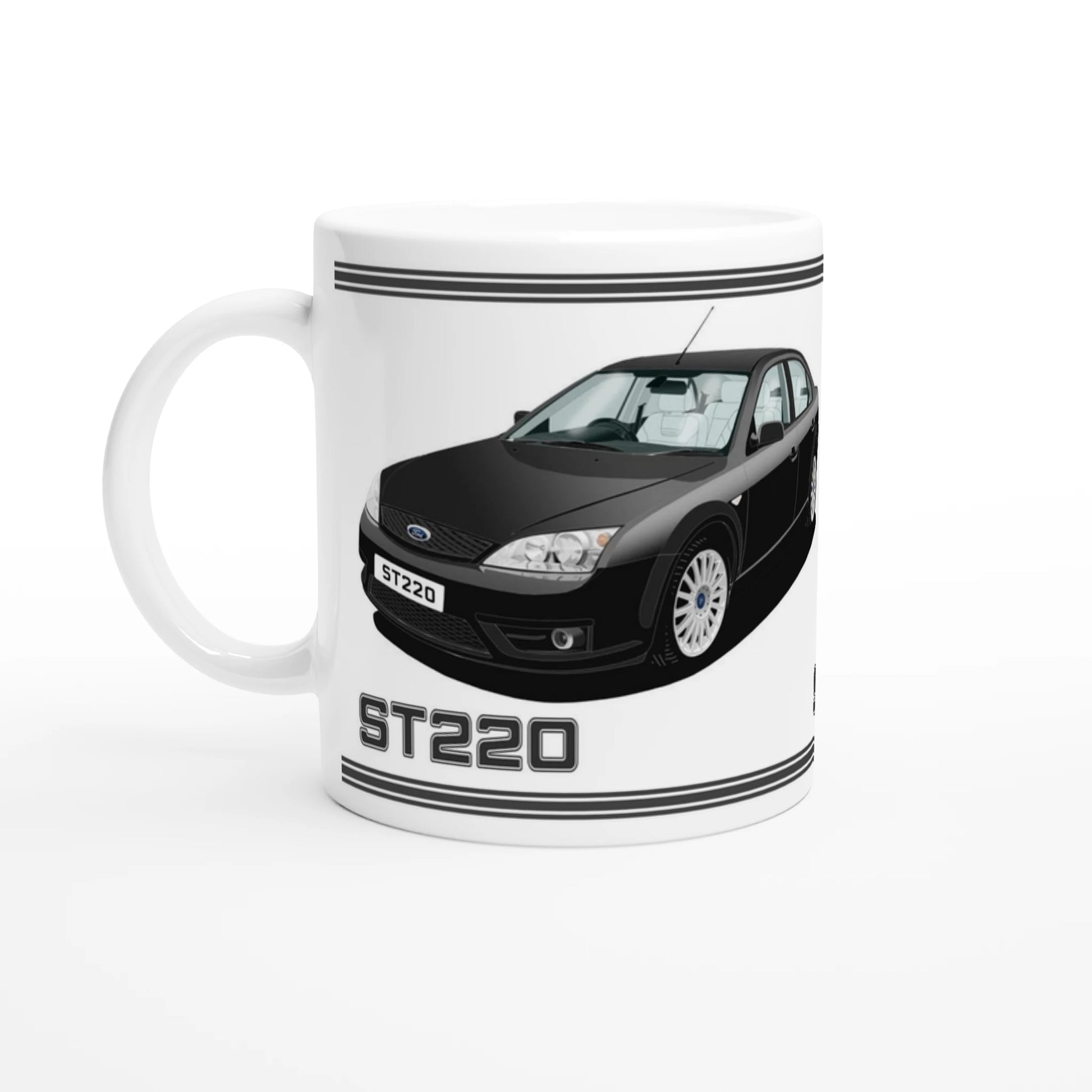 Ford Mondeo ST220  in Black & White Art Mug