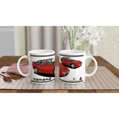 Porsche 944 Mk1 in Red Art Mug