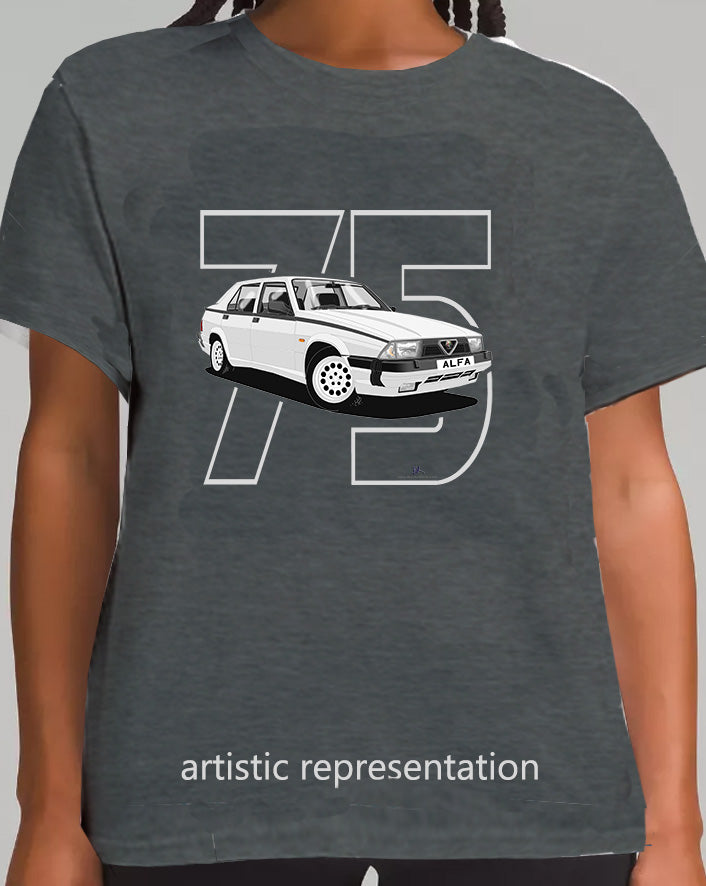 Alfa Romeo 75 in Silver Art T Shirt