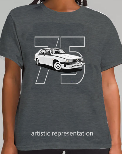 Alfa Romeo 75 in Silver Art T Shirt