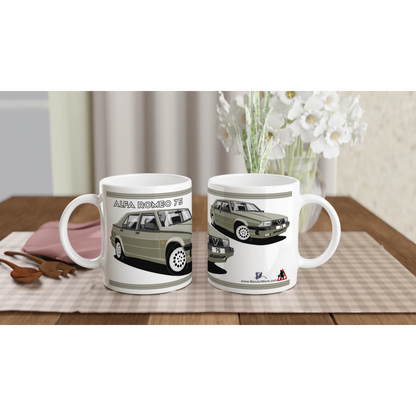 Alfa Romeo 75 in Gray Art Mug