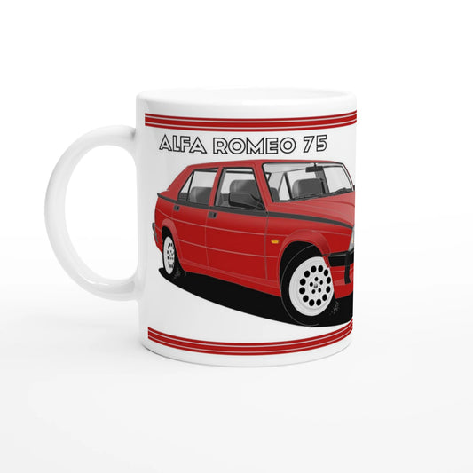 Alfa Romeo 75 in Red Art Mug