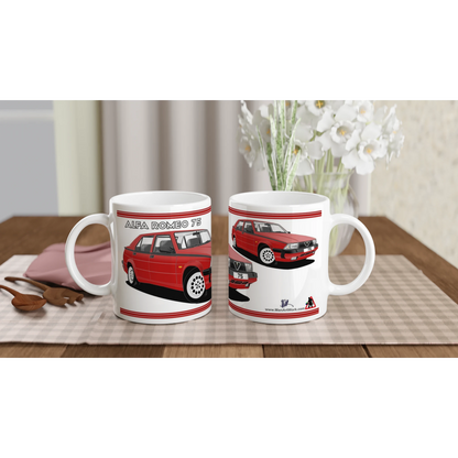 Alfa Romeo 75 in Red Art Mug