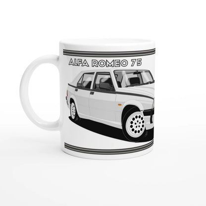 Alfa Romeo 75 in Silver Art Mug