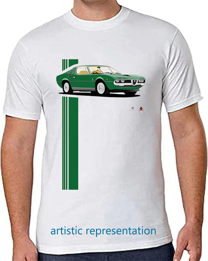 Alfa Romeo Montreal Green Car T Shirt