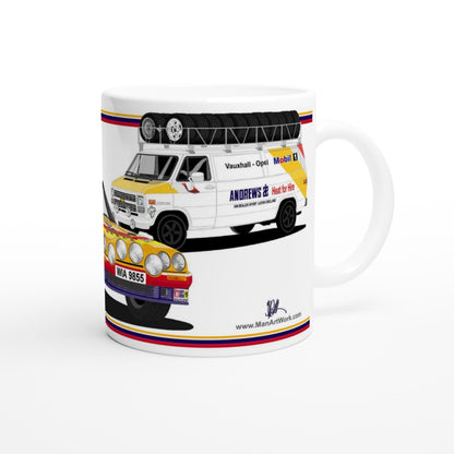 Andrews Heat for Hire Opel Manta 400 & GMC Service Van Rally Mug