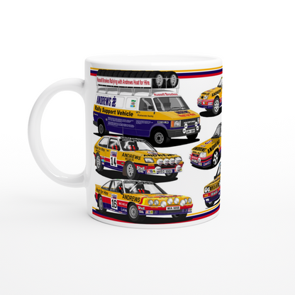 Andrews Heat for Hire Rally Cars Mug