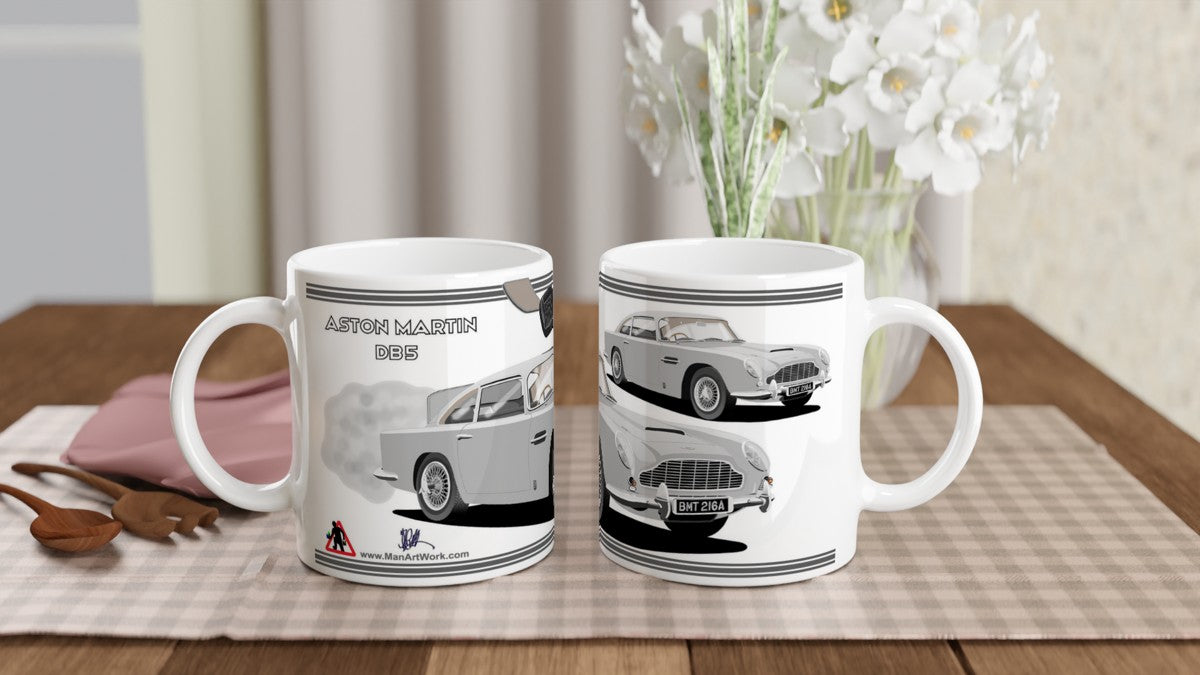 Aston Martin DB5 James Bond Art Mug