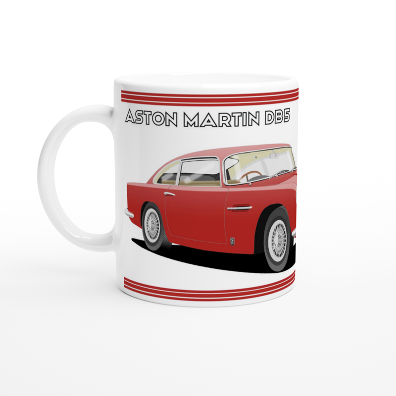 Aston Martin DB5 in dusky red Art Mug