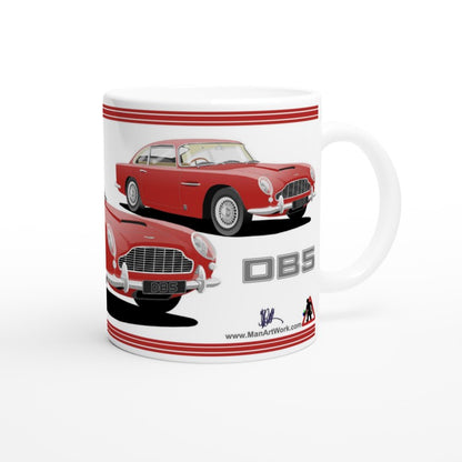 Aston Martin DB5 in dusky red Art Mug