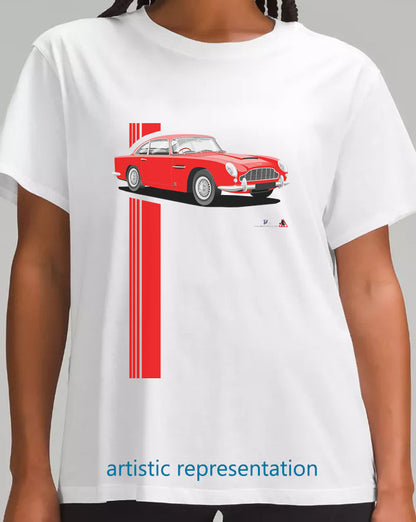 Aston Martin DB5 in Red T Shirt