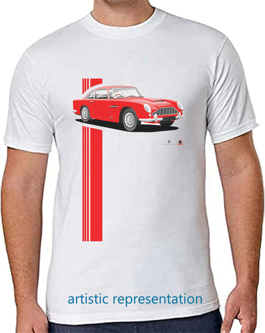 Aston Martin DB5 in Red T Shirt