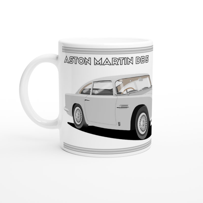 Aston Martin DB5 in Silver Car Mug