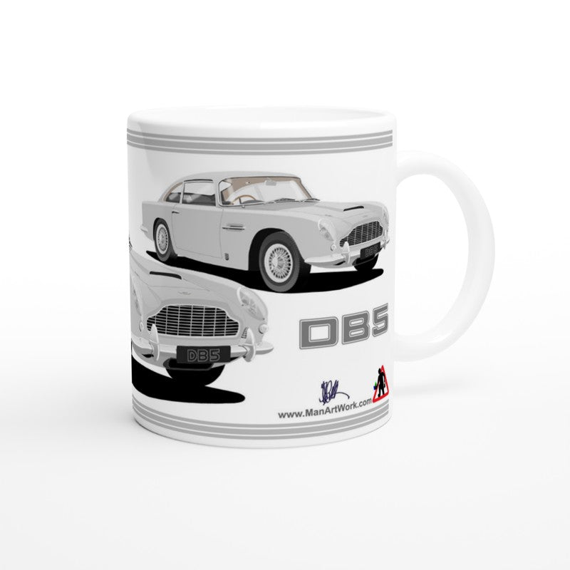 Aston Martin DB5 in Silver Car Mug