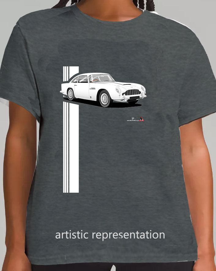 Aston Martin DB5 in white T Shirt